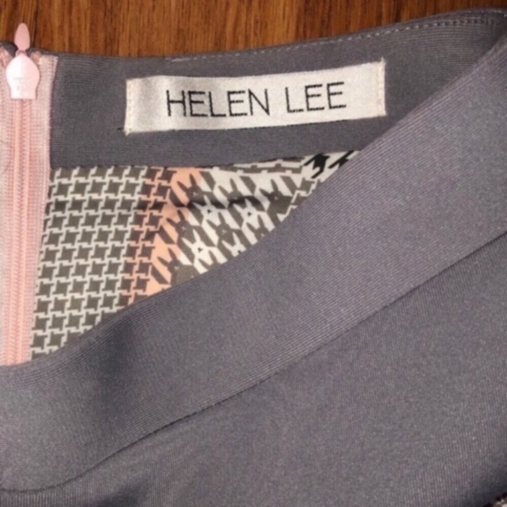 🐇HELEN LEE🐇RABBIT HOUNDSTOOTH LONG TRUMPET SKIRT - Picture 7 of 7